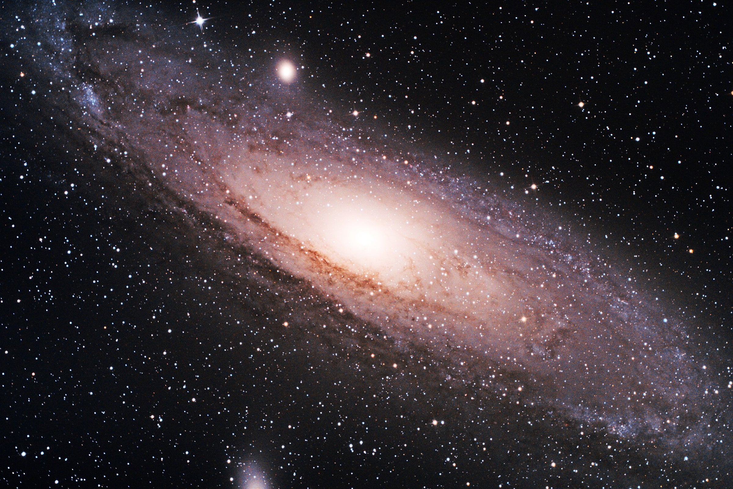 Andromeda galaxy from Wikimedia Commons: Nielander