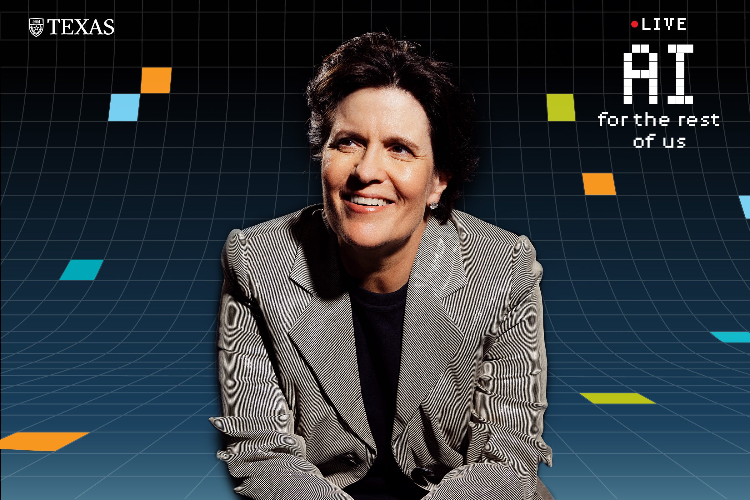 Portrait of a woman wearing a business jacket and smiling