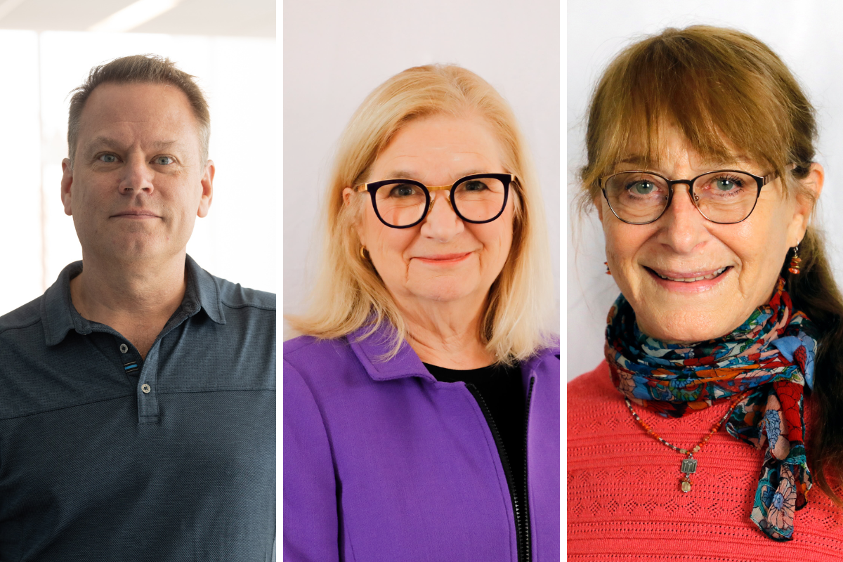 Headshots of three scientists